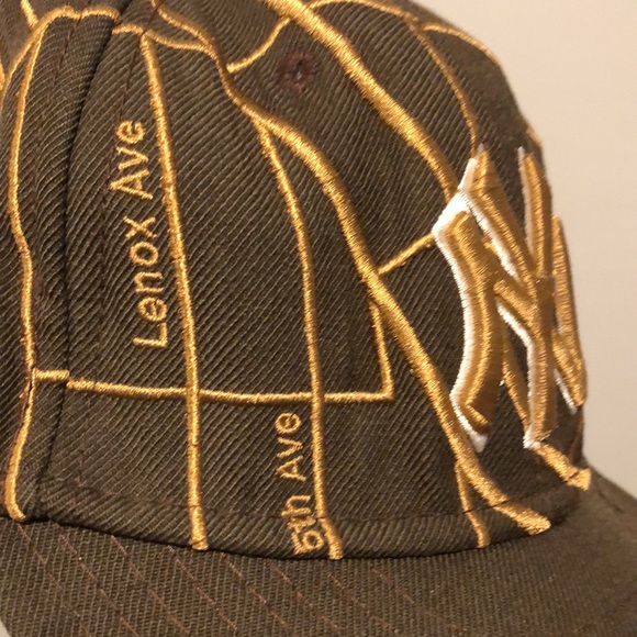 New Era 59Fifty MLB Genuine Merchandise New York Yankees NYC Map Baseball Hat - Picture 2 of 8